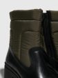 Zip Up Ankle Boots TYKE661FLY RUG NYLON BLACK KHAKI Online now