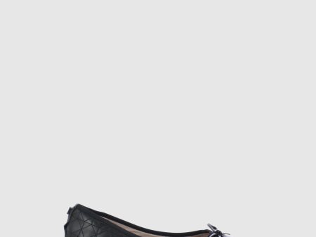 Black Round Toe Ballerinas For Discount