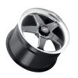 Weld S104 17X11 Ventura 5X127 ET-44 BS4.25 Gloss Black MIL Dia 78.1 For Sale