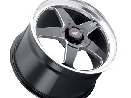 Weld S104 17X11 Ventura 5X127 ET-44 BS4.25 Gloss Black MIL Dia 78.1 For Sale